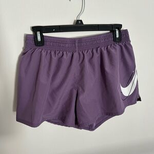 Nike Women's Athletic Dri-Fit Shorts in Purple
